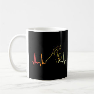 Horse Heartbeat Horseback Riding Pulse Love Horse Koffiemok