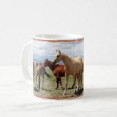 Horse Herd onder Big Sky Koffiemok (Voorkant links)