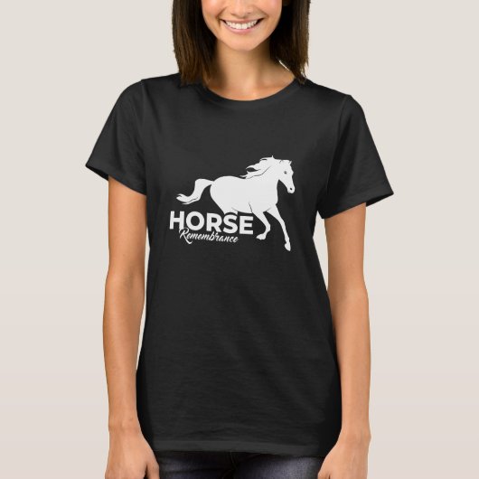 Horse Herdenking Gift T-shirt (Voorkant)
