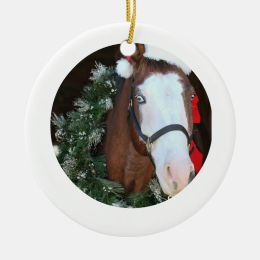 Horse Holiday Ornament (Voorkant)