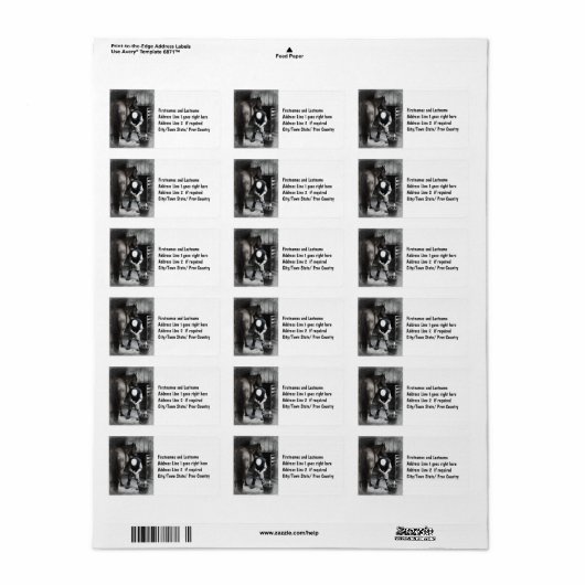 Horse Hoof Trim & Farrier Services Etiket (Full Sheet)