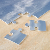 Horse hoofdwolken blauw hemelbeeld legpuzzel (Zijkant)