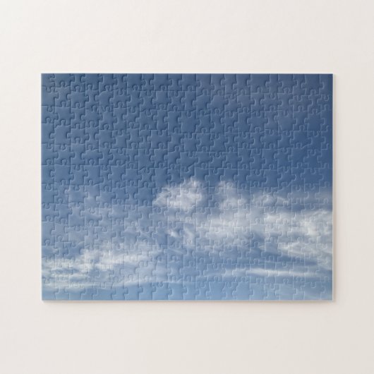 Horse hoofdwolken blauw hemelbeeld legpuzzel (Horizontaal)