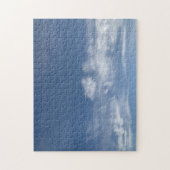 Horse hoofdwolken blauw hemelbeeld legpuzzel (Verticaal)