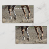 Horse Hooves in Motion Visitekaartje (Voorkant / Achterkant)