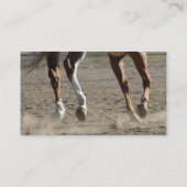 Horse Hooves in Motion Visitekaartje (Achterkant)