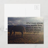 Horse Hope Briefkaart (Voorkant / Achterkant)