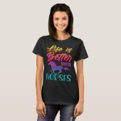 Horse & Horse  for Hobby Riders & Riding T-shirt (Voorkant volledig)