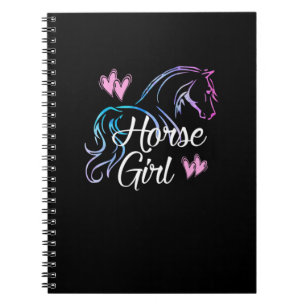 Horse HORSE GIRL Love Horseback Riding Notitieboek