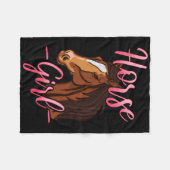 Horse Horseback Riding Equestrian Show Jumping Fleece Deken (Voorkant (Horizontaal))