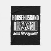 Horse Husband  Fleece Deken (Voorkant)