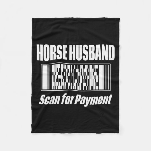 Horse Husband  Fleece Deken (Voorkant)