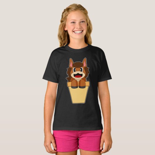 Horse Ice Cream Cone T-shirt (Voorkant volledig)