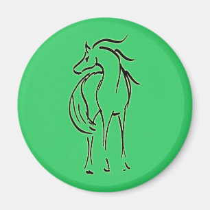 Horse Illustratie Magnet