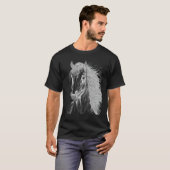 Horse illustration Gift for Horseback Riding Horse T-shirt (Voorkant volledig)