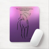 Horse Illustration Mousepad - Arabian Quote Muismat (Met muis)