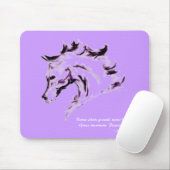 Horse Illustration Mousepad - Dance Quote Muismat (Met muis)