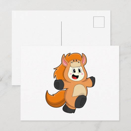 Horse in Costume Briefkaart (Voorkant / Achterkant)