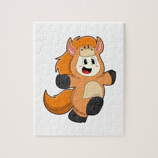Horse in Costume Legpuzzel (Verticaal)