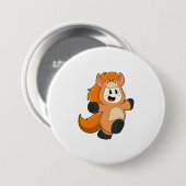 Horse in Costume Ronde Button 7,6 Cm (Voorkant /achterkant)