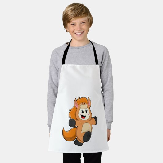 Horse in Costume Schort (Gedragen)