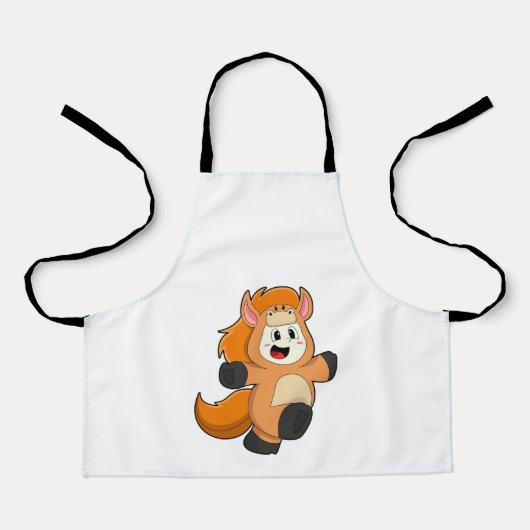 Horse in Costume Schort (Voorkant)