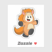 Horse in Costume Sticker (Vel)