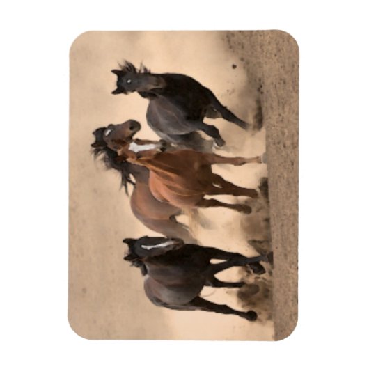 Horse In Fall II Magneet (Verticaal)