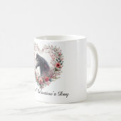 Horse in Wildflower Heart – Valentine’s Day Mug Koffiemok (Voorkant rechts)