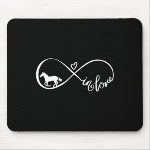 Horse Infinity symbool Liefde Paard Paardrijden Muismat