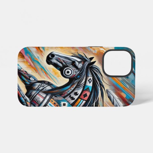 Horse iPhone 12 Mini Stoere Hoesje (Achterkant horizontaal)