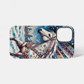 Horse iPhone 12 Mini Stoere Hoesje iPhone Hoesje (Achterkant horizontaal)
