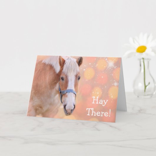 Horse Joke Happy Birthday Kaart (Kleine Plant)