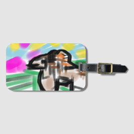 Horse joy bagagelabel