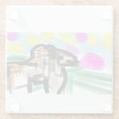 Horse joy glazen onderzetter (Achterkant)