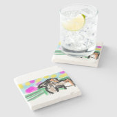 Horse joy stenen onderzetter (Zijkant)