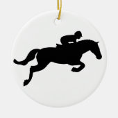 Horse Jump Keramisch Ornament (Voorkant)