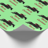 Horse Jumper kerst Cadeaupapier (Hoek)