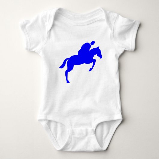Horse Jumping - Blue Romper (Voorkant)
