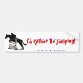 Horse Jumping Bumpersticker (Voorkant)