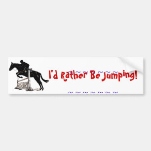 Horse Jumping Bumpersticker