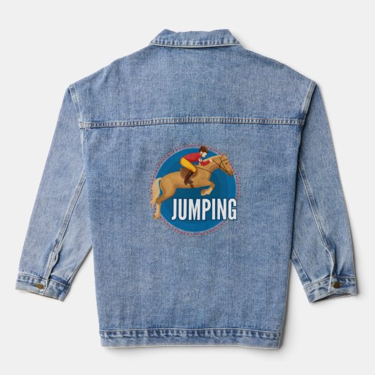 Horse Jumping Denim Jacket (Achterkant)