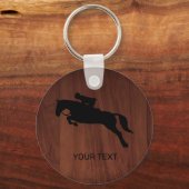 Horse Jumping Dressage Equestrian Sleutelhanger (Voorkant)