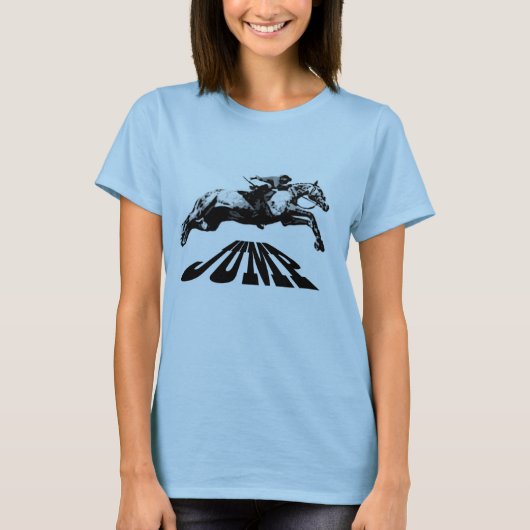 Horse Jumping Equestrian T-shirt (Voorkant)