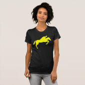 Horse Jumping - Geel T-shirt (Voorkant volledig)