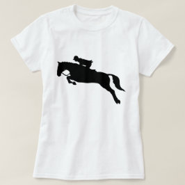 Horse Jumping Hunt Seat Equestrian Silhouette T-shirt
