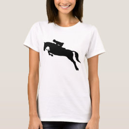 Horse Jumping Hunt Seat Equestrian Silhouette T-shirt