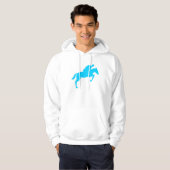 Horse Jumping - Sky Blue Hoodie (Voorkant volledig)