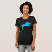 Horse Jumping - Sky Blue T-shirt (Voorkant volledig)