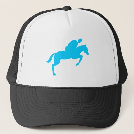 Horse Jumping - Sky Blue Trucker Pet (Voorkant)